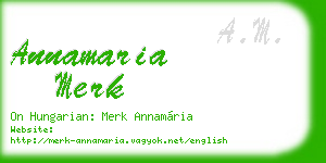 annamaria merk business card