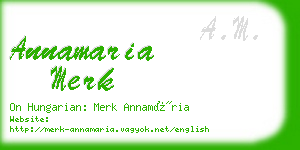 annamaria merk business card